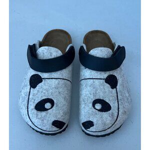 Birkenstock Zimba Kids Wool Boston Slides Size 29 - Kids 11 - Panda Beige